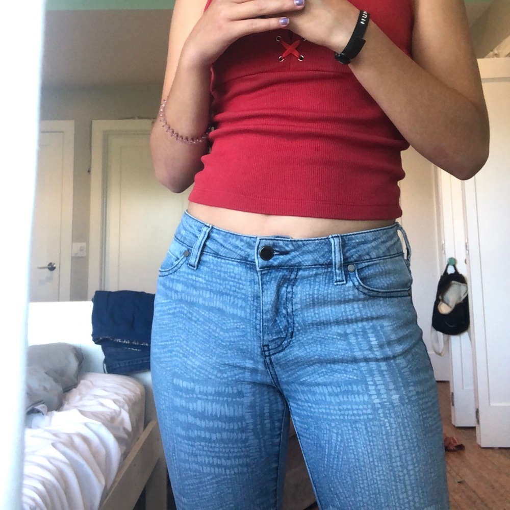Liverpool patterned skinny jeans